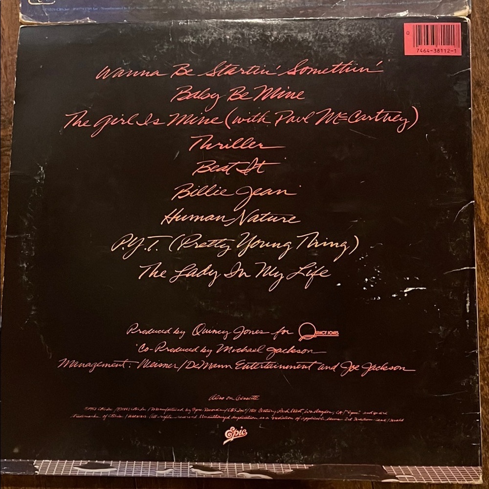 Michael Jackson Thriller Vinyl Record - Picture 5 of 10